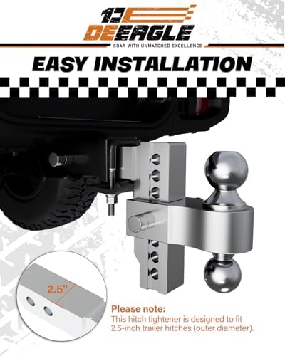 DEEAGLE Hitch Tightener Anti Rattle Stabilizer - Image 6