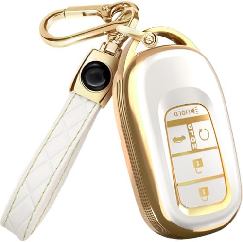 Lucrum Compatible with Honda Key Fob Cover & Keychain by Lucrum