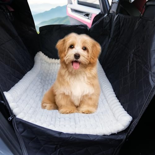 2-in-1 Dog Car Seat Cover & Dog Car Pet Bed Mat by Gdmhy
