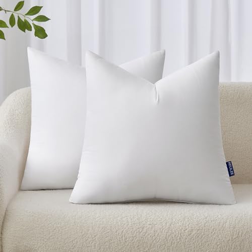MIULEE 18x18 Pillow Inserts Set of 2, Throw Pillows by MIULEE