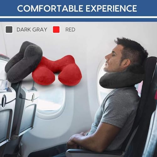 Inflatable Travel Pillow for Airplane Inflatable Neck Pillow for Traveling - Image 2
