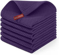 Homaxy 100% Cotton Waffle Weave Kitchen Dish Cloths 6-Pack by Homaxy