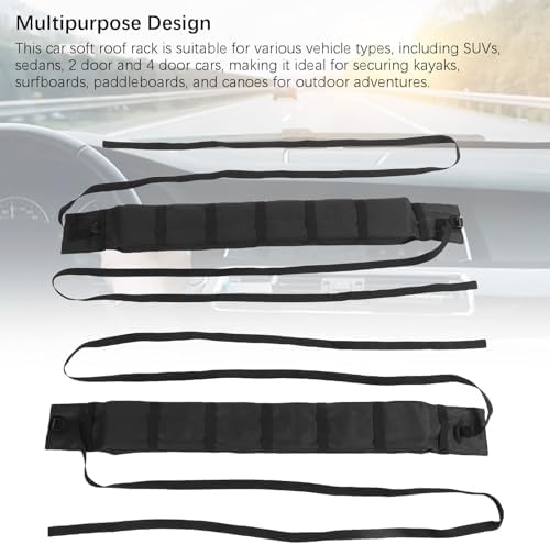 Universal Soft Roof Rack Pads 2 Pack | 60kg Capacity Secure - Image 3