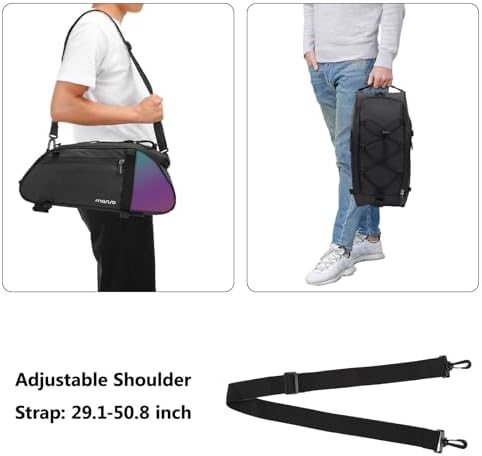 MOSISO Bike Rack Bag with Dazzle Tail, Bicycle Rear Rack Trunk Bag - Image 5