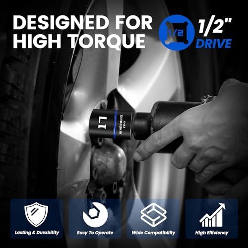 13PCS 1/2-Inch Drive Click Torque Wrench Set, Tire Change Kit - Image 3