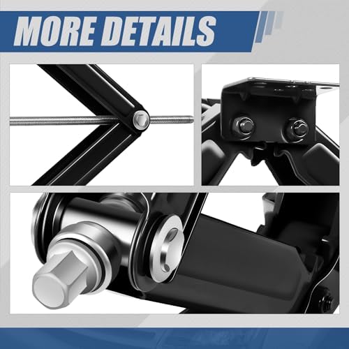 Auto Dynasty 2Pcs Scissor Jack, 2.5 Ton RV Travel Trailer Stabilizer Leveling - Image 6