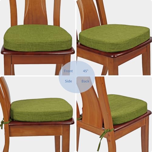 BUYUE Thickened 2.5" Friendly Woven Fabric Dining Chair Cushion, U-Shape High - Image 4