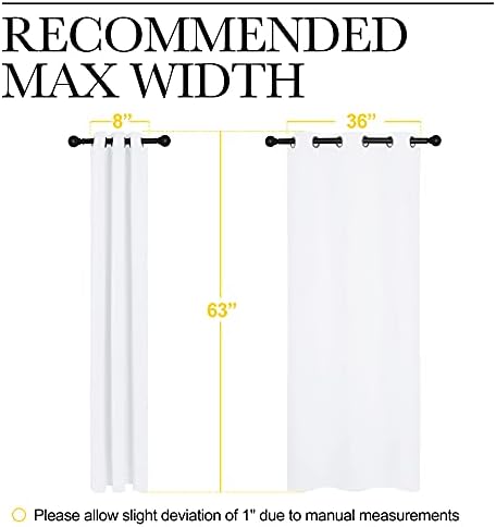 NICETOWN White Window Curtain Panels - Image 6