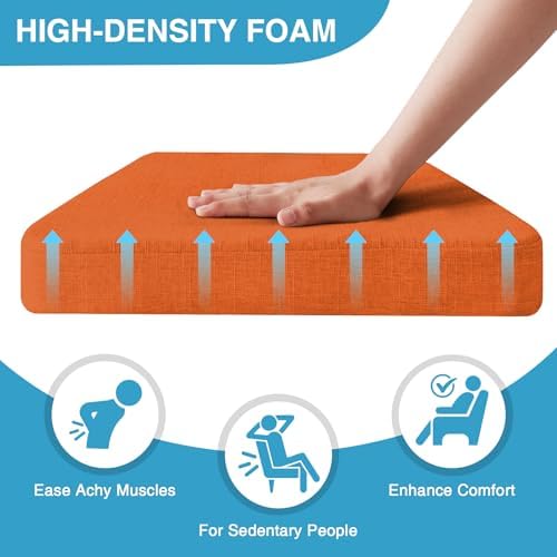 IASEAHK Chair Cushions for Dining Chairs Set of 4, Non Slip Kitchen Chair Pads - Image 3