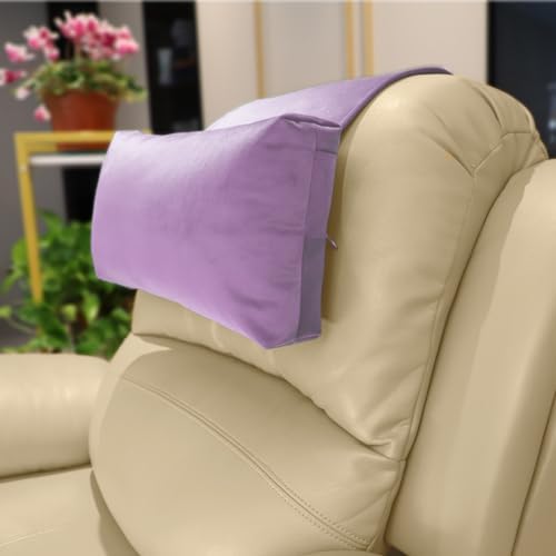 Velvet Recliner Headrest Pillow, Non-Slip Neck Support by AmazeCov