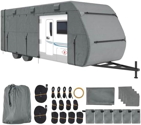 VEVOR Travel Trailer Cover, 28-31 ft RV Cover, Top 300D Oxford Fabric Camper by VEVOR