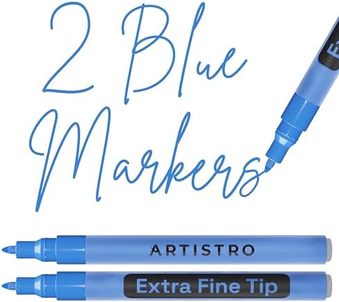 ARTISTRO Blue Acrylic Paint Markers by ARTISTRO