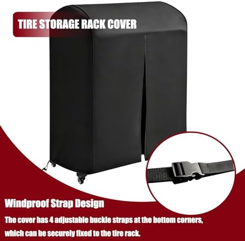Tire Rack Cover, All-Protection Thickened 420D Oxford Fabric, Waterproof - Image 3