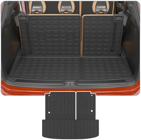 Trunk Mat with Backrest Mat for 2022-2025 2026 Nissan Pathfinder by Thinzyou