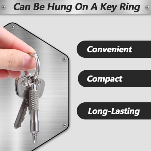 4 PCS Valve Core Removal Tool Keychain, Stainless Steel Tire Valve Stem Tool - Image 4