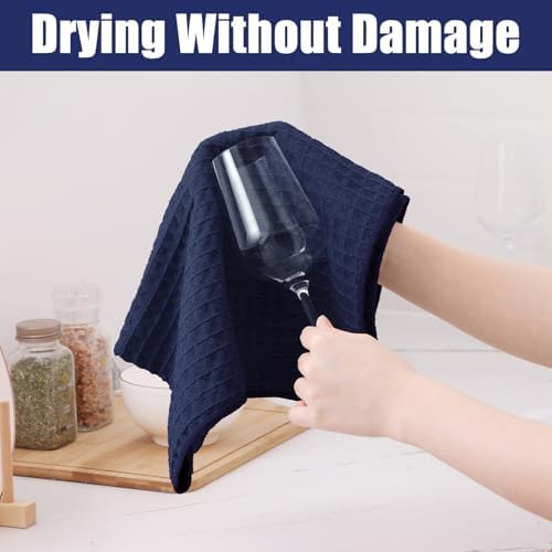 Homaxy Microfiber Kitchen Towels and Dishcloths Sets, 12 Pack - Image 3