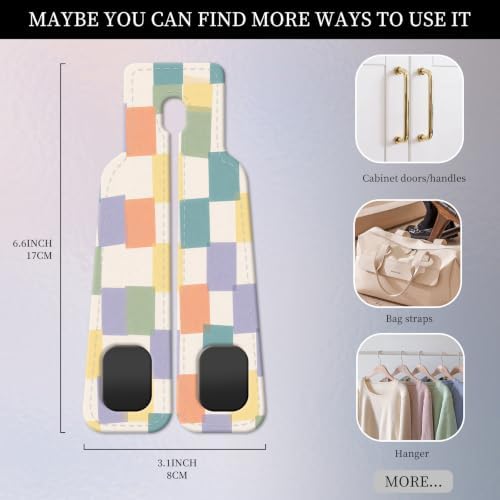 PU Leather Car Seat Hook, Storage Headrest Hanger, Cute Car Backseat Organizer - Image 4