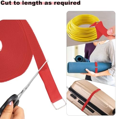 YMCRLUX 1"x16ft Hook and Loop Straps - Image 2