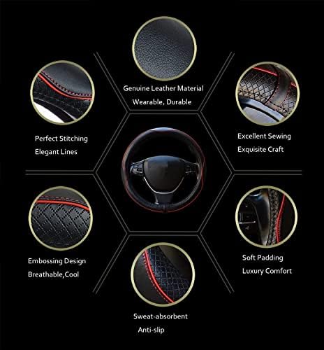 Car Steering Wheel Cover, Breathable, Heavy Duty, Full Surround, Sports Style - Image 5