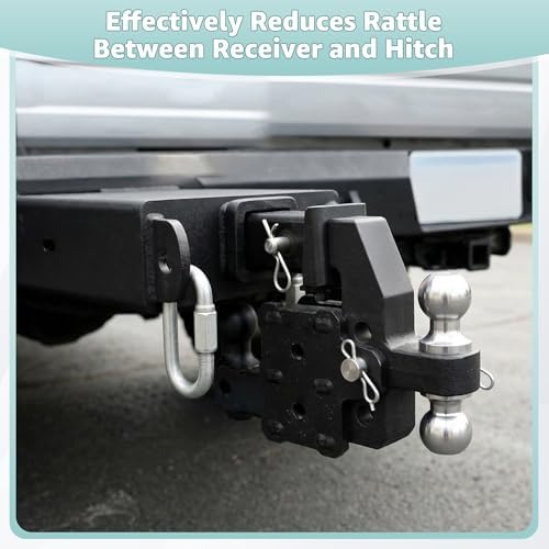 Bolt-On Anti-Rattle Tightener for 2.5" Receiver Hitch, Heavy Duty Quiet Towing - Image 3