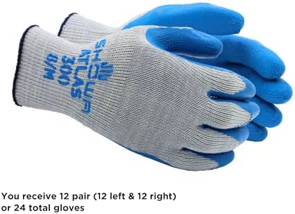 SHOWA Atlas 300 Original 1994 Crinkle Grip Work Gloves, - Image 3