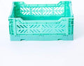2 x AY-KASA Collapsible Storage Bin Container Basket Tote, Folding Basket CRATE by AYKASA