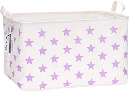 Sea Team Large Rectangle Open-Top Canvas Storage Basket by SeaTeam