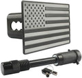American Flag Trailer Hitch Cover by LEERLY