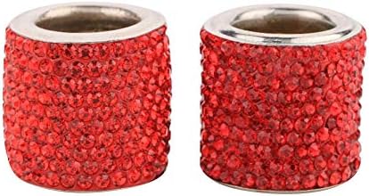 2PCS Car Headrest Collars Decor Rings Bling Bling Interior Decoration Head Rest by idain