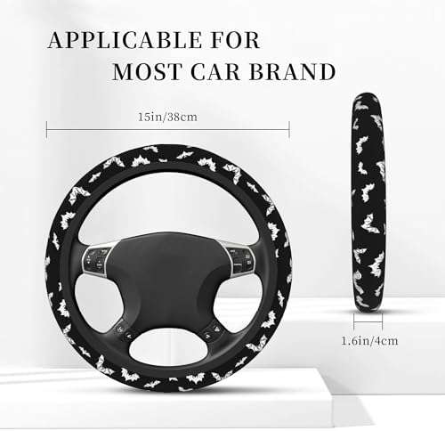 Halloween Bats Steering Wheel Cover - Image 5