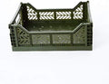 2 x AY-KASA - Midi-Box Collapsible Storage Bin Container Basket Tote, Folding by AYKASA