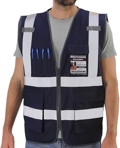 Dib Safety Hi Vis Reflective Safety Vest by HighVisibilityWorkwear