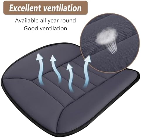 MYFAMIREA Car Seat Cushion Pad 1.2" Thick Comfort Seat Protector - Image 3