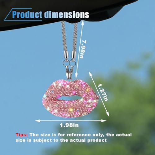 Bling Lip Diamond Car Hanging Accessories - Image 2
