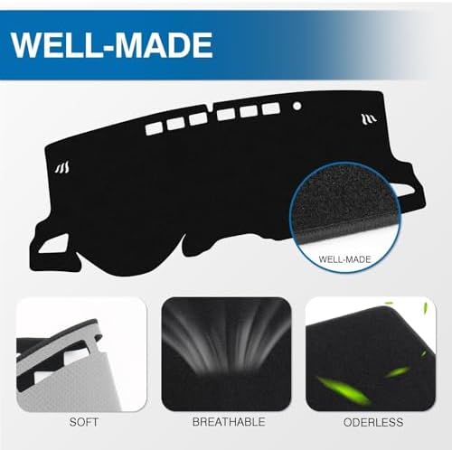 KUST Black Dash Cover for Toyota Corolla 2019-2024 2025 2026, Hatchback Left - Image 4