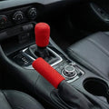 2PCS Car Gear Shift Knob and Handbrake Cover Set, Non-Slip Polyester Stick by Unknown