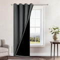 Yakamok Dark Grey Blackout Curtains 96" Long by Yakamok