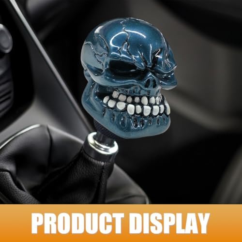 Skull Car Gear Shift Knob, Resin Shifter Lever Handle - Image 6