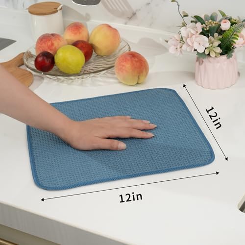 MICROFI New Microfiber Kitchen and Dish Cloths, Waffle Weave, 12 x 12 inches - Image 5