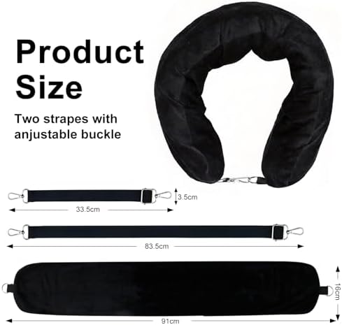 Stuffable Travel Neck Pillow, Fillable Clothes Storage - Image 2