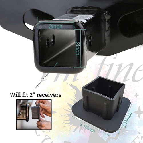 Trailer Hitch Cover, I'm Fine Tow Hitch Cover - Image 3