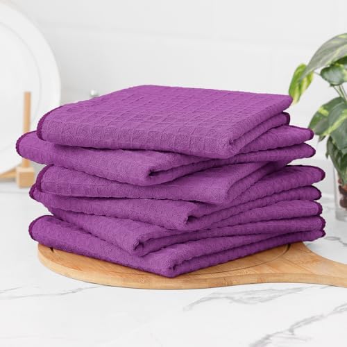 Homaxy Microfiber Waffle Weave Kitchen Towels, 6 Pack - Image 6