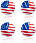 4PCS 56mm American Flag Wheel Hub Center Cap Sticker by Unknown