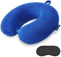 Neck Pillow for Travel, Memory Foam Airplane Pillow, Royal Blue by Gosider
