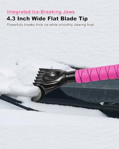 SEAAES 35.5 Inch Extendable Car Snow Brush, Windshield Snow Scraper - Image 5