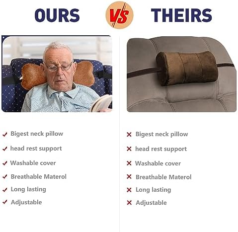 Head Pillow for Recliner Chair，for Sofa, Recliner Neck Pillow, Bone Couch Neck - Image 5