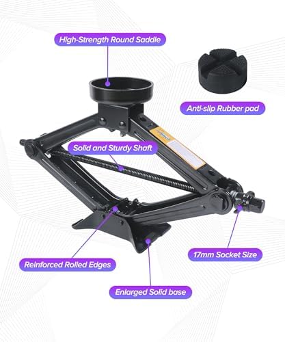 2.5 Ton Car Jack, Car Accessories Portable Scissor Jack, Universal Tire Jacks - Image 6