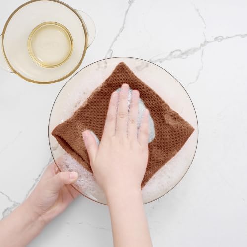 Homaxy 100% Cotton Waffle Weave Kitchen Dish Cloths 12-Pack - Image 4