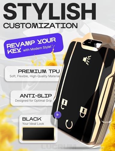 Lucrum Compatible with Chevy, Buick Key Fob Cover & Keychain - Image 3