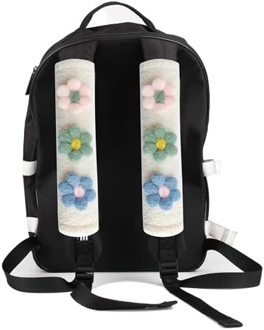 Amooca 2-Pack Braid Pattern Seat Belt Covers Shoulder Pads - Image 3